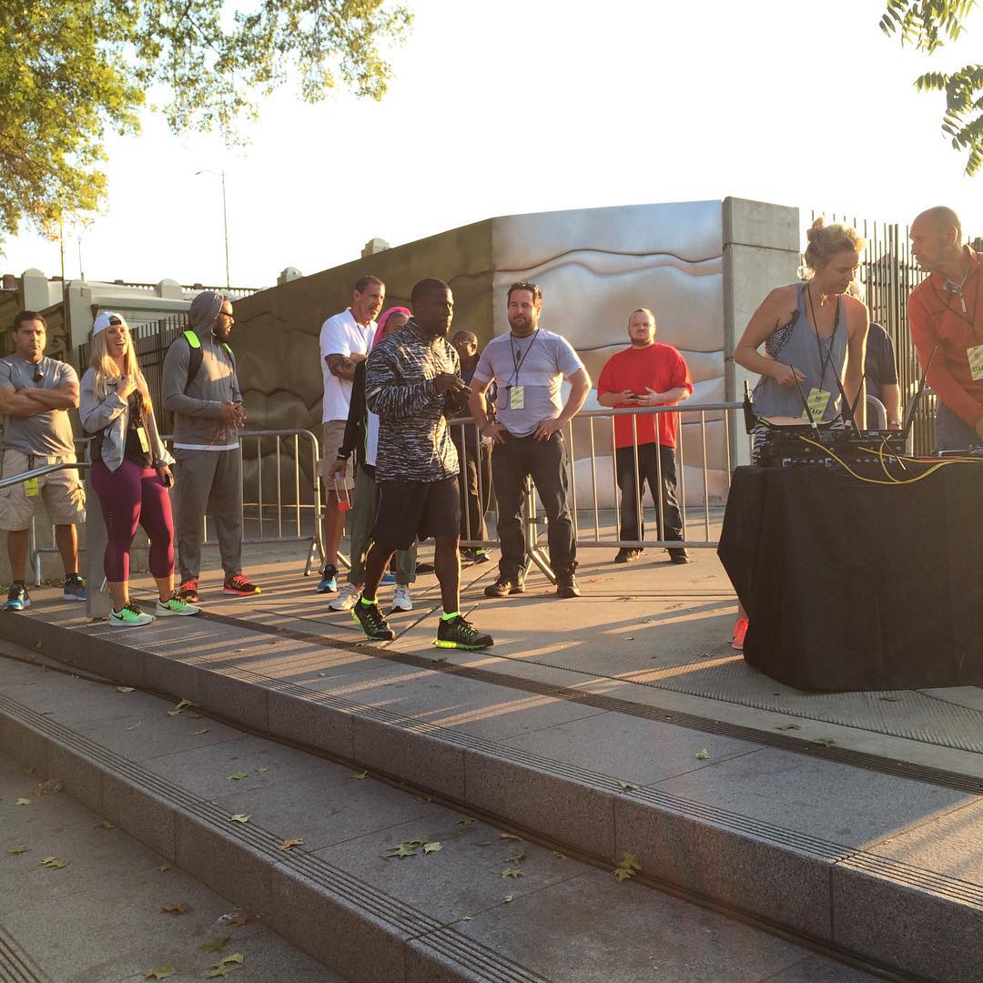 Kevin Hart at PDX Nike Run Club in 2015